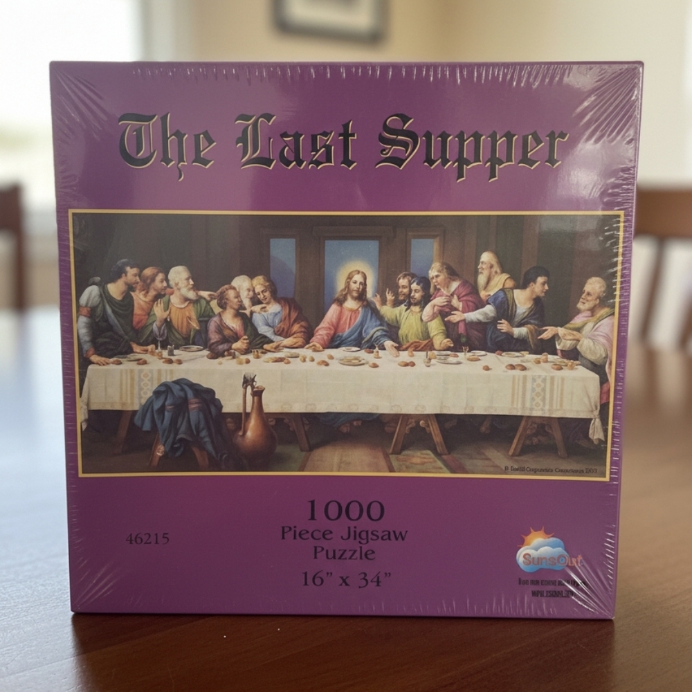 NWT Vintage Suns Out The Last Supper 1000 Pc. Jigsaw Puzzle